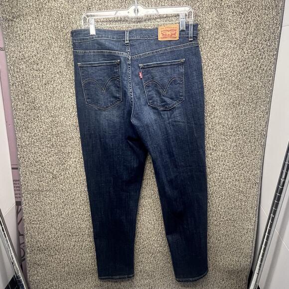 Levis Mid Rise Classic Crop Jeans Womens 10 Blue Denim Med Wash Casual EUC! - Picture 6 of 16